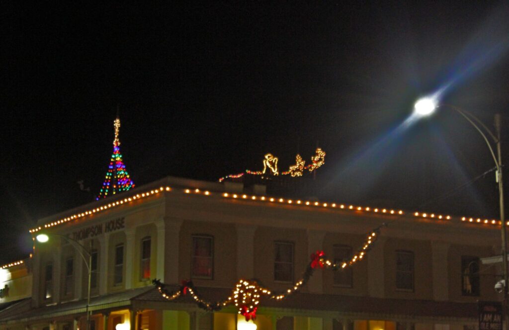 Thompson House could make a good landing spot for Santa Claus... 