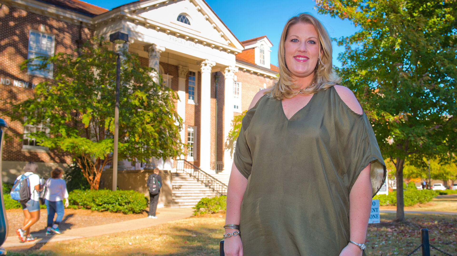With her recent gift to the UM Meek School of Journalism and New Media, Meghan Cease wants to give students opportunities to learn beyond the classroom. Photo by Bill Dabney