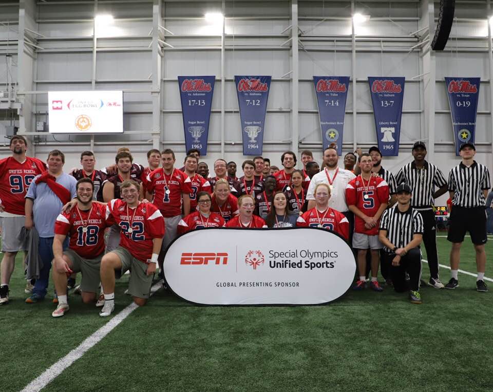 Special Olympics Ole Miss team