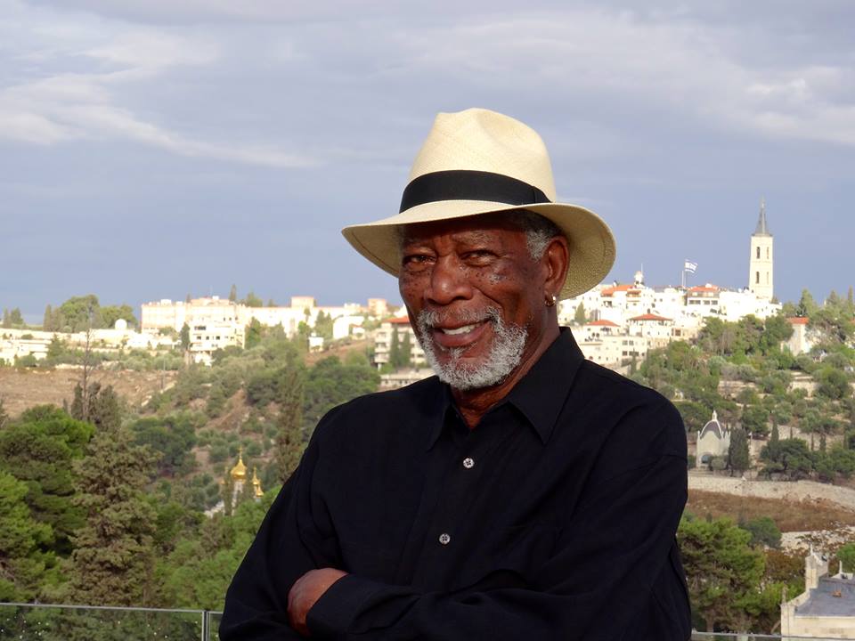 Morgan Freeman in Jerusalem