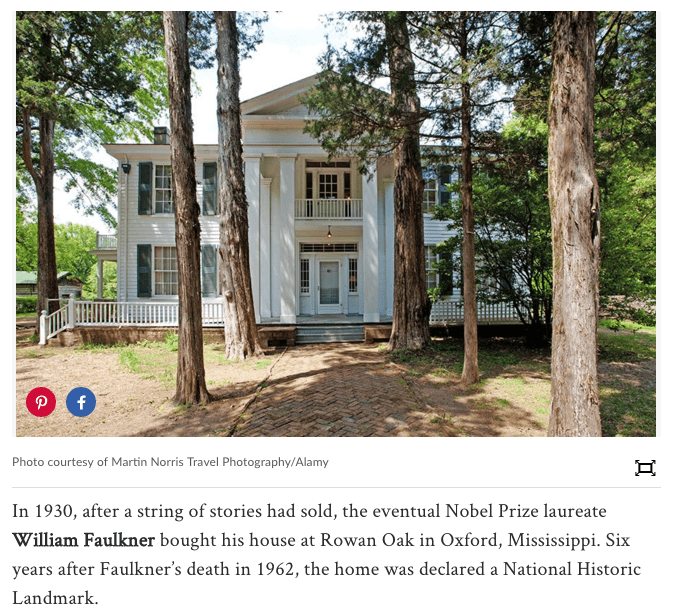 Oxford's Favorite Author William Faulkner Would be 121 Years Old