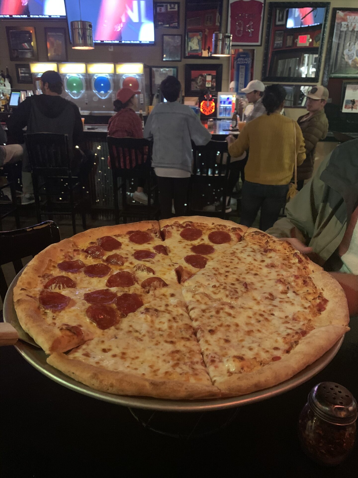 Shark Bite Reviews of Funky s Square Pizza HottyToddy