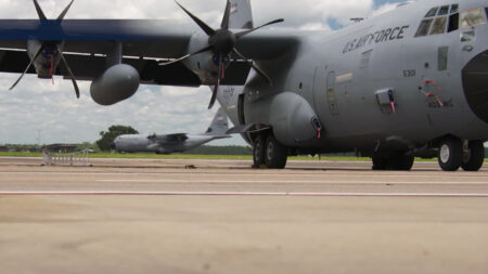 Planes on tarmac