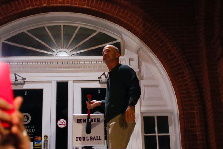 Ole Miss Baseball Coach Mike Bianco Turns On the Christmas Lights