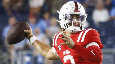 Ole Miss quarterback Jaxson Dart