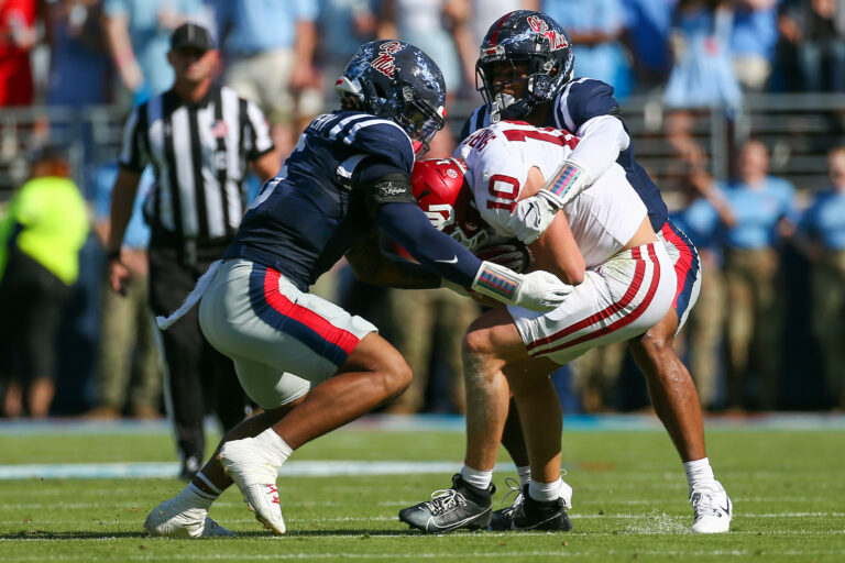 Rebels’ John Saunders on Facing Talented Razorbacks’ Offense