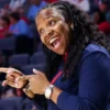 Ole Miss Rebels coach Yolett McPhee-McCuin during a game