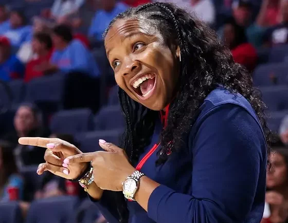 Ole Miss Rebels coach Yolett McPhee-McCuin during a game