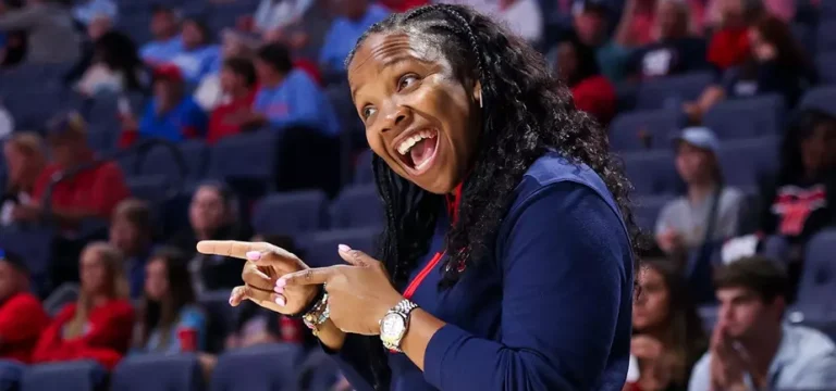 Ole Miss Rebels coach Yolett McPhee-McCuin during a game