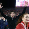 Rebels fans rush the field after defeating Georgia